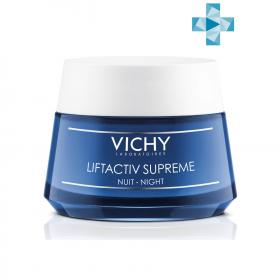 Vichy Supreme Антивозрастной ночной крем-уход с эффектом лифтинга для лица и зоны декольте, 50 мл. фото