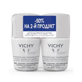 Vichy Дуопак Дезодорант 48 ч для чувствительной кожи, 2 х 50 мл. фото