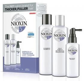 Nioxin Набор 3-х-ступенчатая система System 5 Chemically Treated Hair Light Thinnin. фото