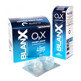 Blanx Отбеливающий комплекс BlanX ОзХ Отбеливающая зубная паста BlanX О3Х, 75 мл  Отбеливающие капы BlanX O3X Cила кислорода. фото