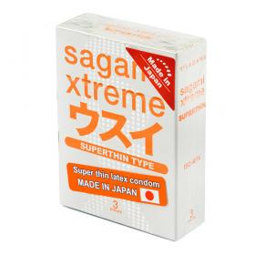 Sagami Ультратонкие презервативы Xtreme 0.04 мм, 3 шт. фото