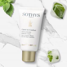 Sothys Защитный крем Clarte  Comfort для чувствительной кожи и кожи с куперозом, 50 мл. фото