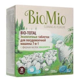 BioMio Таблетки для посудомоечной машины с эфирным маслом Эвкалипта, 30 шт. фото