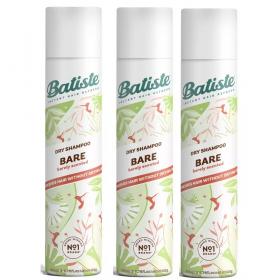 Batiste Сухой шампунь для волос Bare с цветочным ароматом, 3 х 200 мл. фото