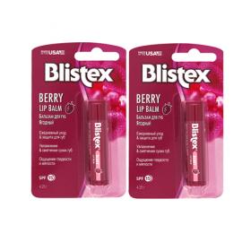 Blistex Комплект Бальзам для губ ягодный 2х4,25 гр.. фото