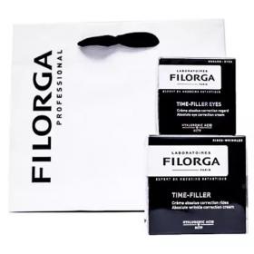 Filorga Набор Бестселлеры Filorga средство ухода за лицом Time-Filler, 50 мл  корректирующий крем для глаз Filler Eyes, 15 мл. фото