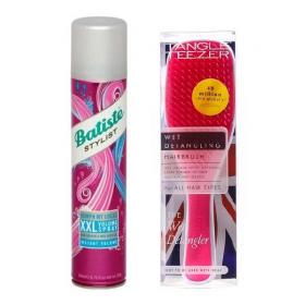 Batiste Комплект XXL Volume Spray Спрей для экстра объема волос, 200млРасческа Tangle Teezer Popping Pink. фото