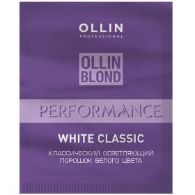 Ollin Professional Классический осветляющий порошок белого цвета White Blond Powder, 30 г. фото