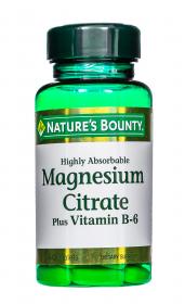 Natures Bounty Цитрат Магния с витамином В-6 60 таблеток. фото