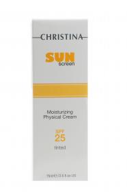 Christina Солнцезащитный увлажняющий крем с тоном и физической защитой SPF 25, 75 мл. фото