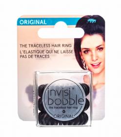 Invisibobble Резинка-браслет для волос True Black с подвесом черный 3 шт.. фото