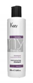 Kezy Шампунь реструктурирующий с кератином Restructuring Shampoo Remedy Keratin, 250 мл. фото