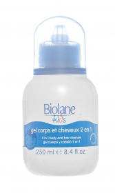 Biolane Гель для купания и шампунь 2 в 1 для детей с 3-х лет Kids Gel Corps Et Cheveux 2 En 1, 250 мл. фото
