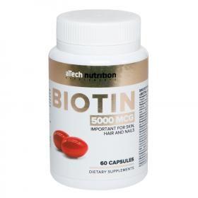 A Tech Nutrition Биотин 5000 мкг, 60 мягких капсул. фото