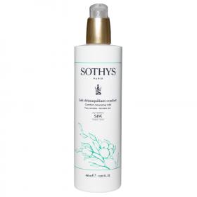 Sothys Очищающее молочко для чувствительной кожи с экстрактом хлопка и термальной водой, 400 мл. фото