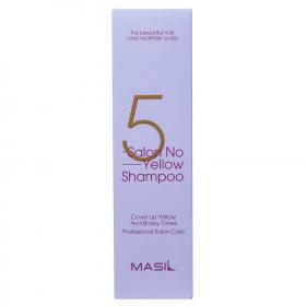 Masil Тонирующий шампунь против желтизны для осветлённых волос Salon No Yellow Shampoo, 300 мл. фото