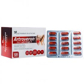 Artroveron Комплекс активных веществ с омега-3 для восстановления хрящевой ткани 5в1, 120 капсул. фото