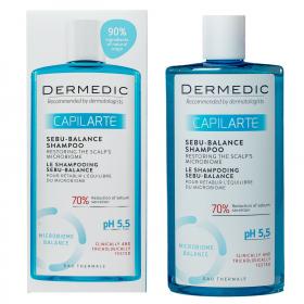 Dermedic Шампунь для жирных волос Sebu-Balance, восстанавливающий микробиом кожи головы, 300 мл. фото