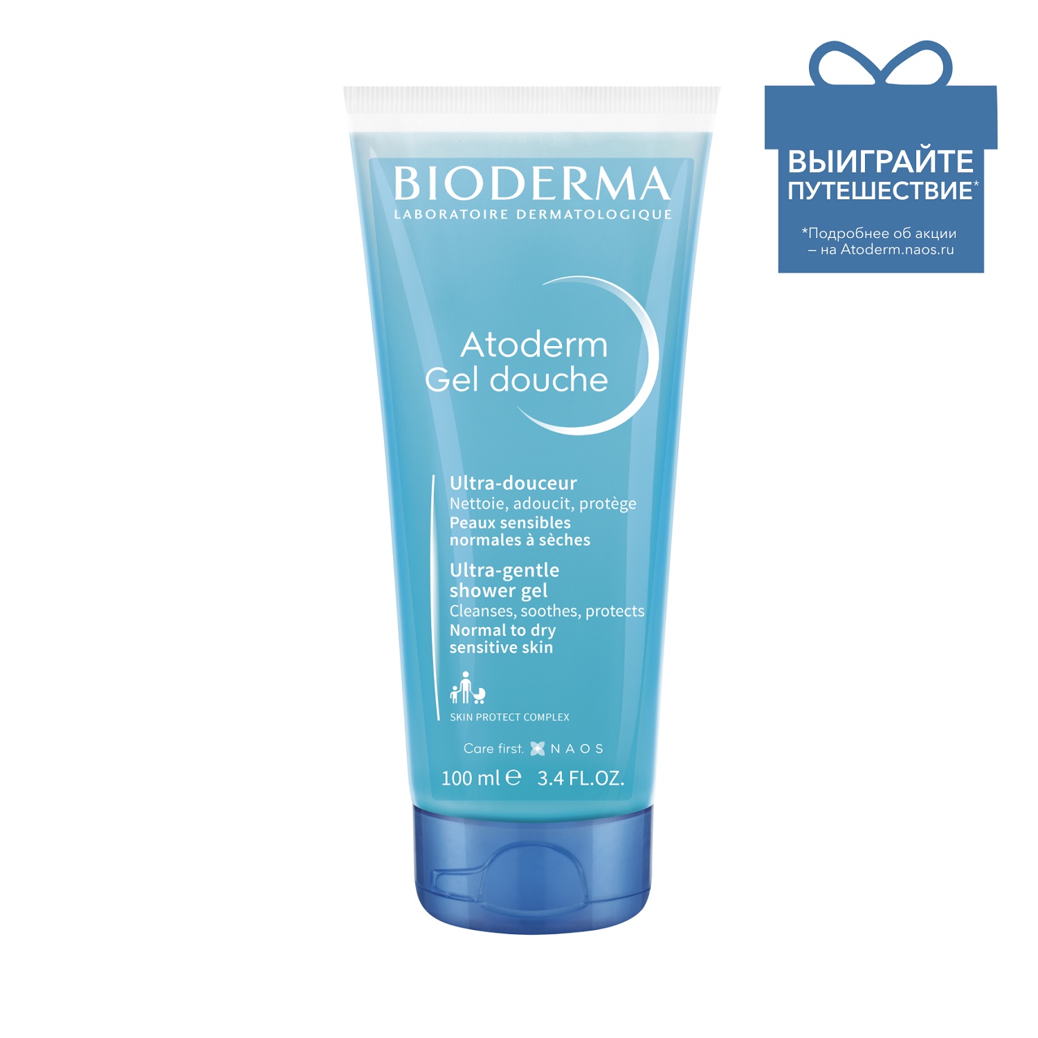 Биодерма Гель для душа, 100 мл (Bioderma, Atoderm) фото 0