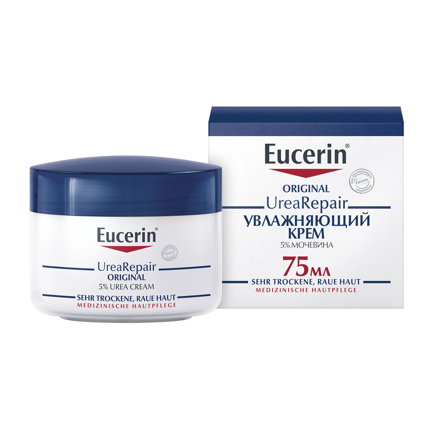 Eucerin Увлажняющий крем с 5% мочевиной, 75 мл (Eucerin, UreaRepair)