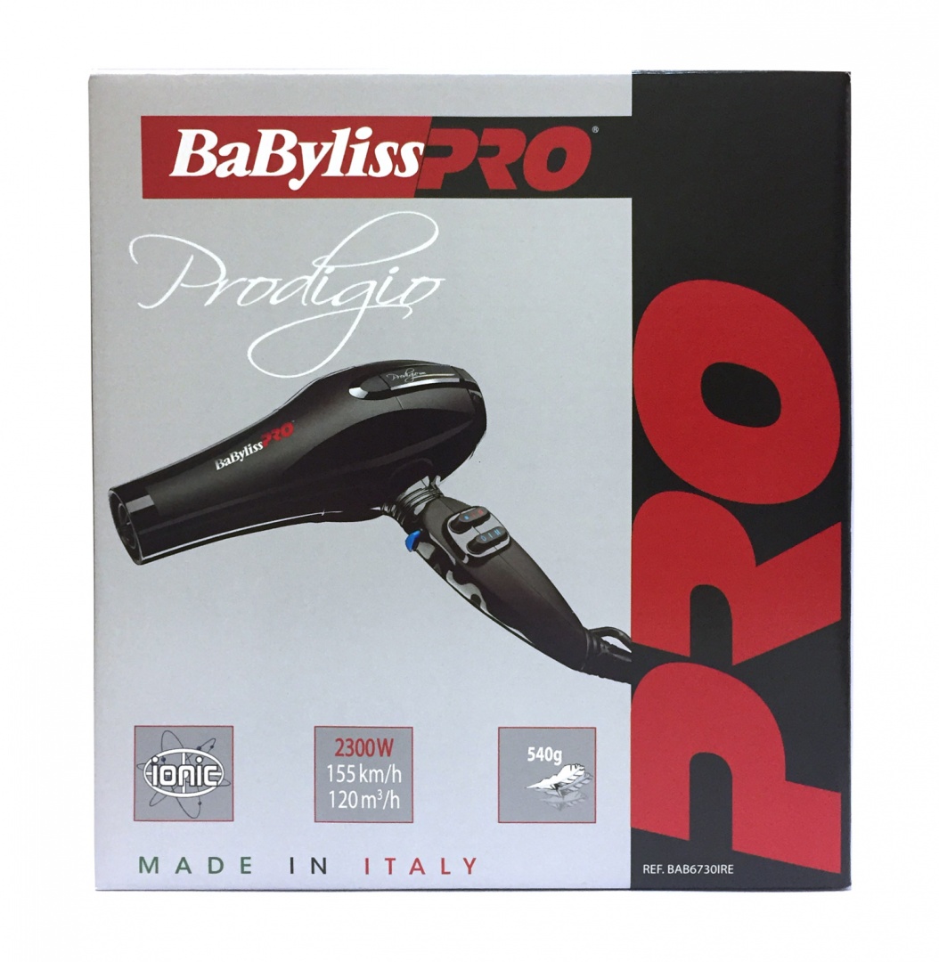 Купить Фен Pro Prodigio 2300 Вт c ионизацией и 2 насадками 1 шт Babyliss  Фены: цена и отзывы - Фены - Центр Здоровья Кожи