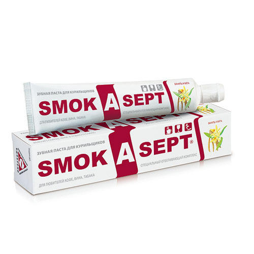 Рокс Зубная паста Smok-a-Sept Ваниль и мята (R.O.C.S., Smok-a-Sept) фото 0