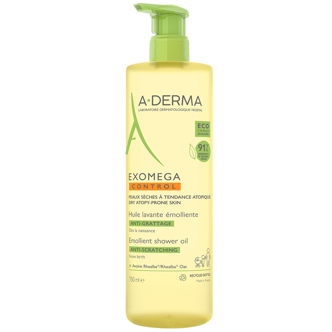 A-Derma Смягчающее очищающее масло, 750 мл (A-Derma, Exomega Control)