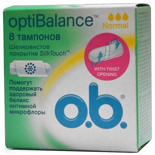 Тампоны "Оптибаланс нормал" 8 штук (OptiBalance)