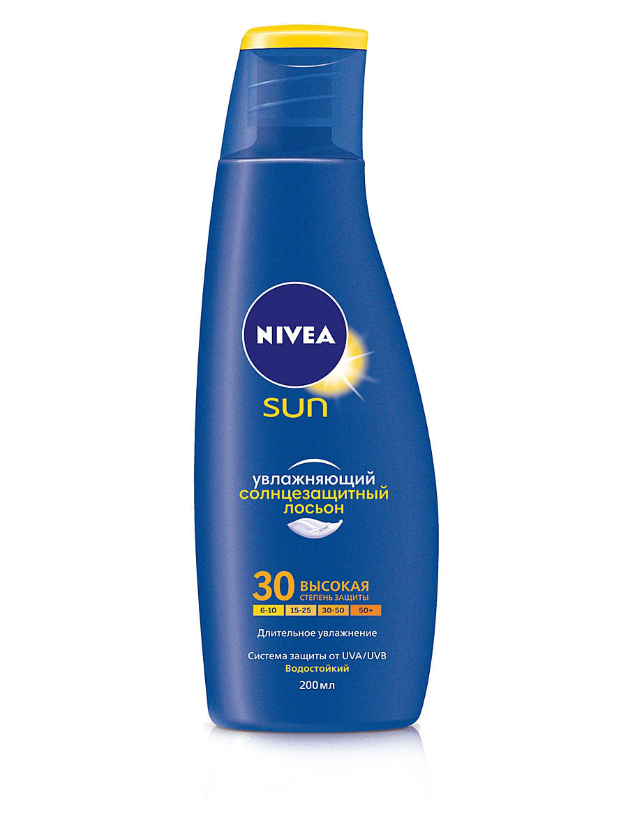 Купить Увлажняющий солнцезащитный лосьон SPF 30, 200 мл Nivea Защита от  солнца: цена и отзывы - Солнцезащитные средства - Центр Здоровья Кожи