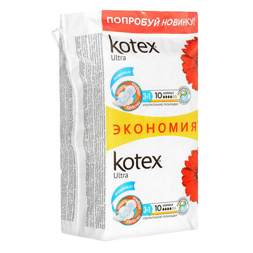 Котекс Прокладки ультра нормал, 20 шт (Kotex, Ультра) фото 0