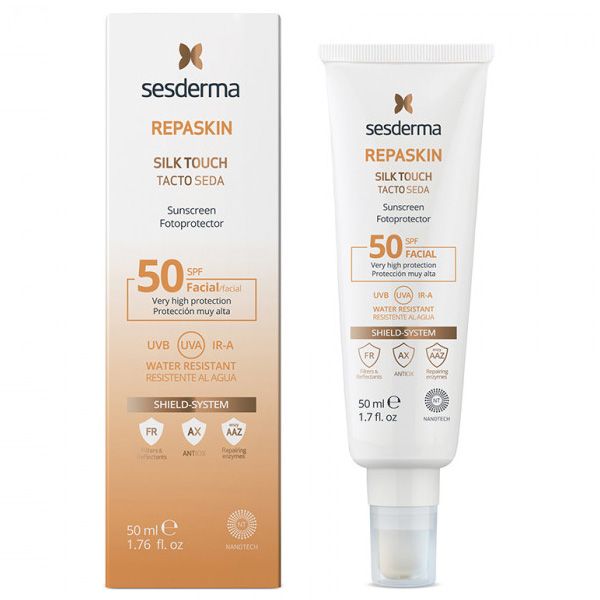 Sesderma Солнцезащитное средство с нежностью шелка для лица REPASKIN SILK TOUCH Facial Sunscreen SPF 50, 50 мл (Sesderma, Repaskin)