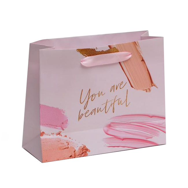 Подарочная упаковка Пакет ламинированный горизонтальный You are Beautiful 22 × 17,5 × 8 см (Подарочная упаковка, Пакеты)
