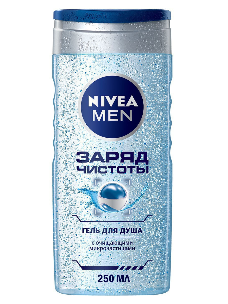 Нивеа Гель для душа мужской Заряд Чистоты 250 мл (Nivea, Для мужчин) фото 0