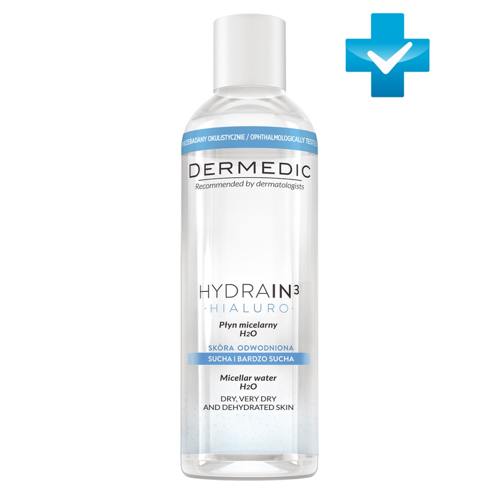 Dermedic Мицеллярная вода Гидреин 3 Гиалуро Hialuro Micellar Water H20, 200 мл (Dermedic, Hydrain3)