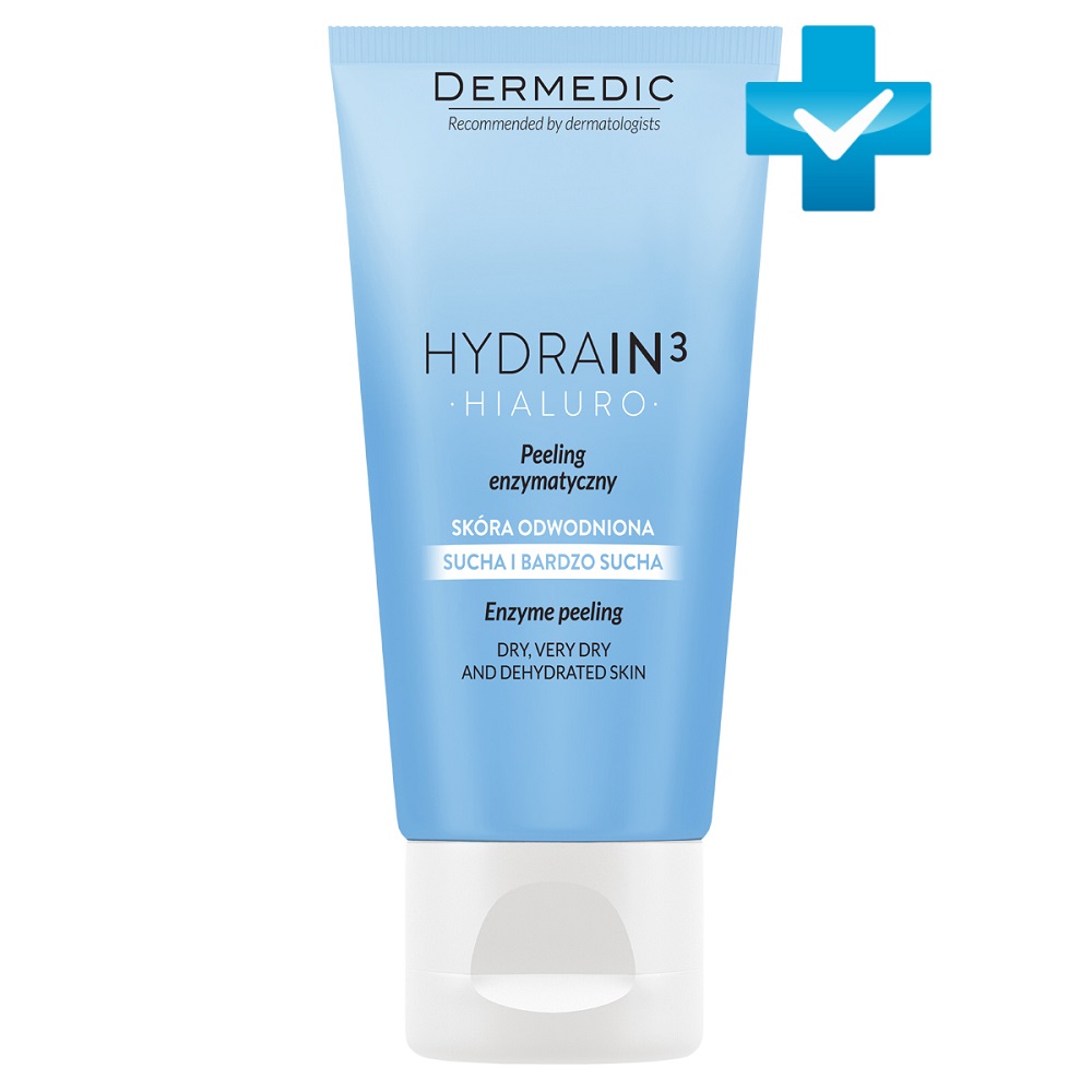 Dermedic Энзимный пилинг для сухой и обезвоженной кожи лица Hialuro Enzyme Peeling, 50 г (Dermedic, Hydrain3)