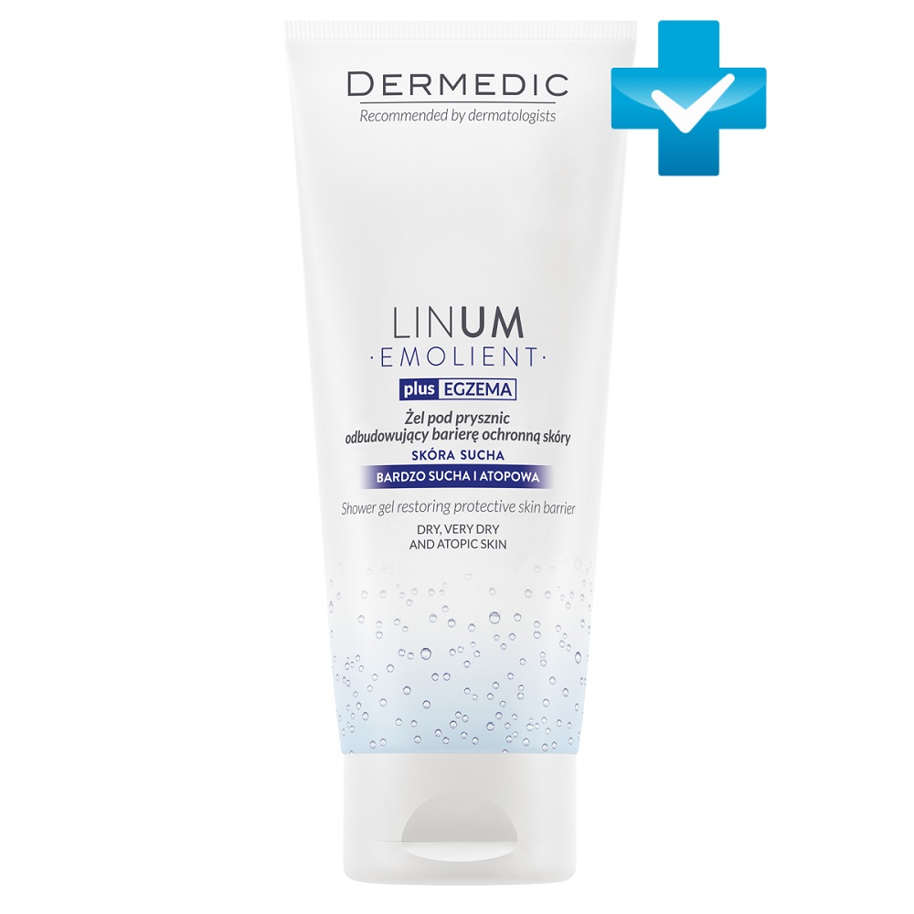 Dermedic Очищающий гель для сухой и атопичной кожи тела Эмолиент Линум, 200 мл (Dermedic, Linum Emolient)