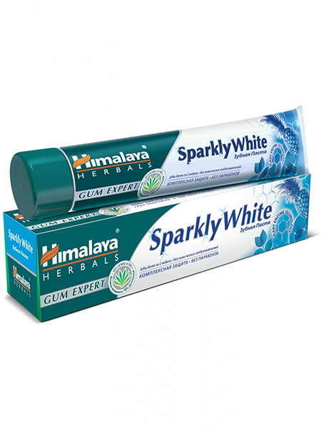 Хималайя Хербалз Зубная паста Sparkly white, 75 мл (Himalaya Herbals, Уход за зубами) фото 0