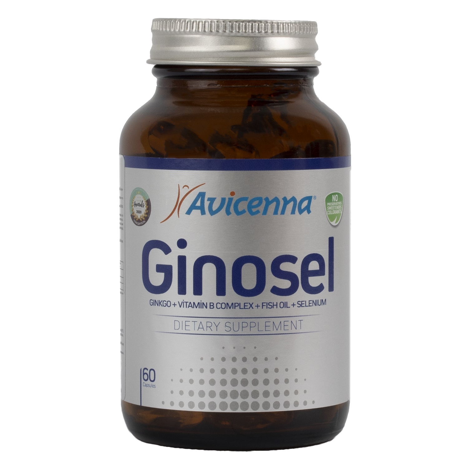 цена Avicenna Комплекс Ginosel для активности мозга, 60 капсул (Avicenna, Омега-3)