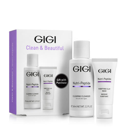 ДжиДжи Подарочный набор Clean&Beautiful, 1 шт (GiGi, Nutri-Peptide) фото 0