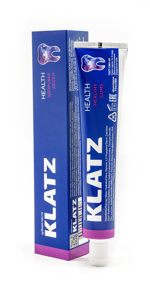 Klatz Зубная паста Здоровье десен, 75 мл (Klatz, Health)