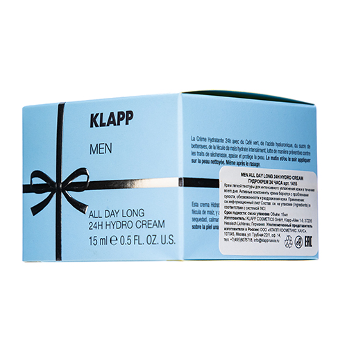 

Klapp Гидрокрем 24 часа MEN All Day Long Hydro Cream 24h, 15 мл (Klapp, Men), Men