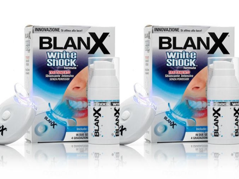 цена Blanx Набор Отбеливающий уход + Активатор whith shock treatment + Led Bite, 50 мл*2 штуки (Blanx, Специальный уход Blanx)