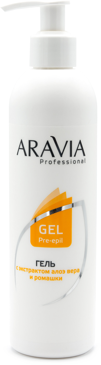 Aravia Professional Гель перед депиляцией с алоэ вера и ромашкой, 300 мл (Aravia Professional, Spa Депиляция)