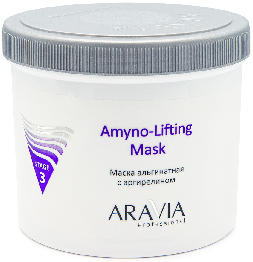 цена Aravia Professional Маска альгинатная с аргирелином Amyno-Lifting, 550 мл (Aravia Professional, Уход за лицом)