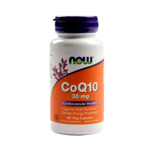 Now Foods Кофермент Q10, 30 мг,  60 капсул (Now Foods, Кофермент Q)