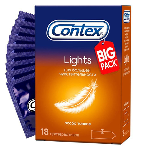 Contex Презервативы Light особо тонкие, №18 (Contex, Презервативы)