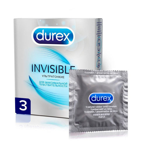 Durex Презервативы Invisible, 3 шт (Durex, Презервативы)