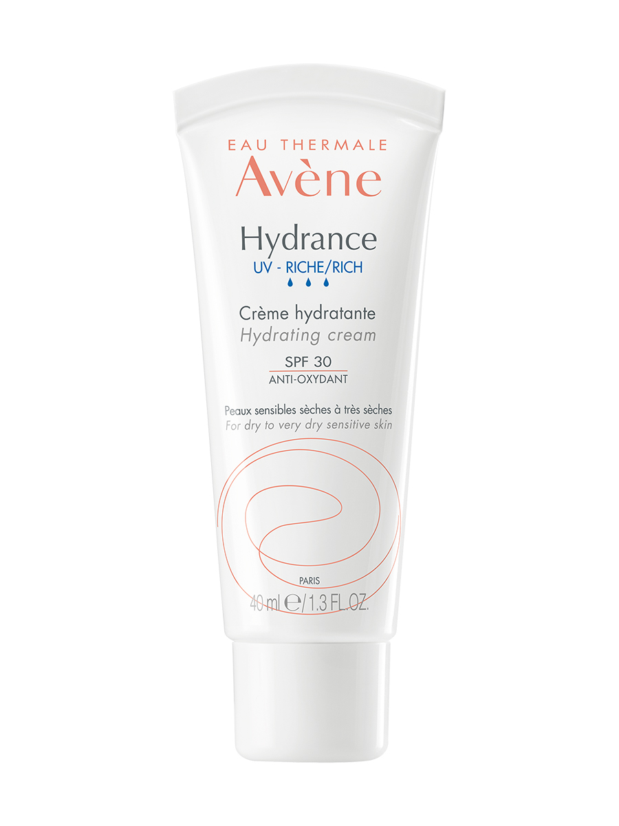 крем для лица avene насыщенный увлажняющий крем для сухой кожи hydrance optimale riche Avene Насыщенный крем SPF30, 40 мл (Avene, Hydrance)