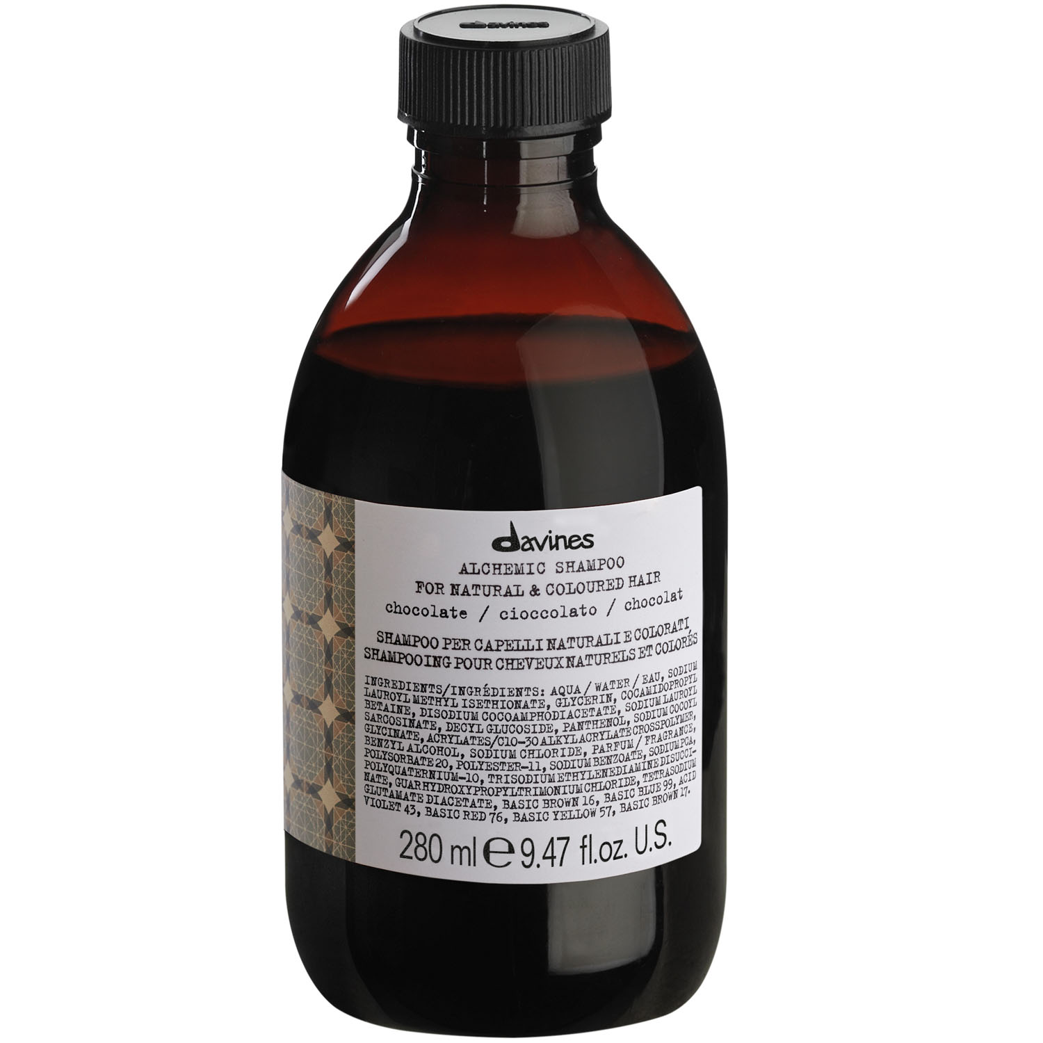 Davines Шампунь для натуральных и окрашенных волос, шоколад, 280 мл (Davines, Alchemic) фото