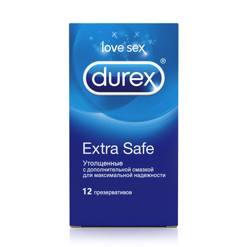Durex Презервативы Extra Safe, 12 шт (Durex, Презервативы)